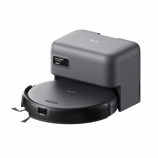eufy Auto-Empty C10 - Slanke behuizing van 7,2cm - Tapijtreiniger - Edge expansion borstel - Automatisch legen - Point laser en multi-infrarood navigatie