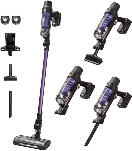 Rowenta X-Pert 7.60 RH6A31 - Steelstofzuiger - Draadloos - Ultralicht - 45 min Gebruikstijd - 140 W - Compact Design - LED verlichting zuigmond zuigmond