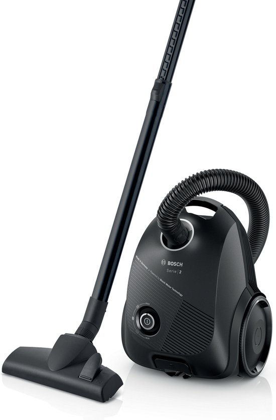 Bosch BGBS2BA1P Serie 2 - Stofzuiger met zak - Microfilter - Zwart