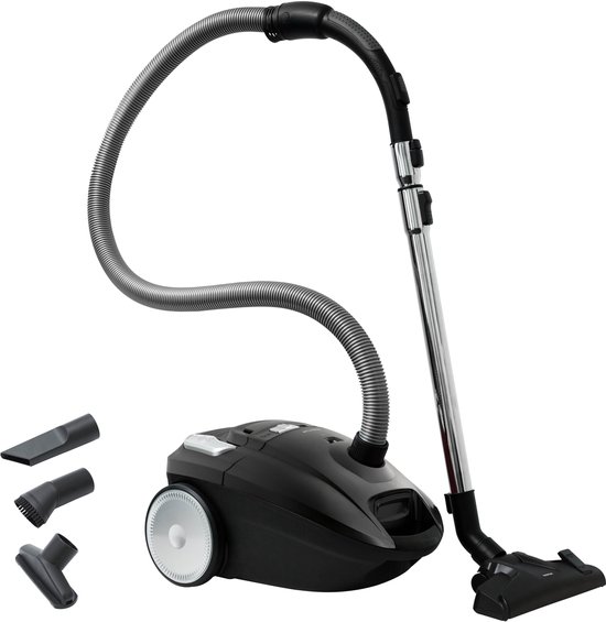 Inventum ST306ZZA - Stofzuiger met zak - 3 liter - HEPA 13 - Snoerlengte 7 meter - Zwart