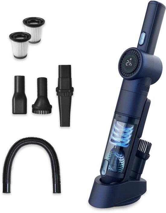 Samako Kruimeldief NanoDetect Pro 135W - Kruimelzuiger Snoerloos - Krachtige Handstofzuiger 16Kpa - Draadloos - Autostofzuiger